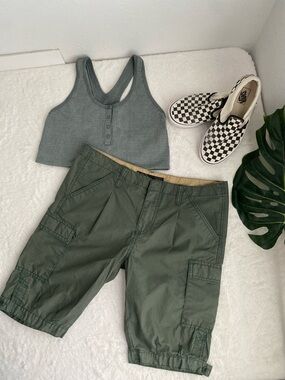 Vans  Army  Green Shorts